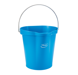 Emmer Vikan met schenktuit en maat 12l blauw