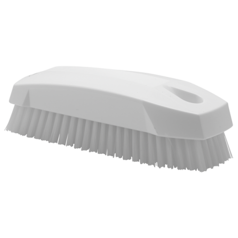 Brosse à ongles Vikan dure 130mm blanc