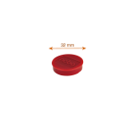 Nobo Magnet 32mm Red 10 Pieces