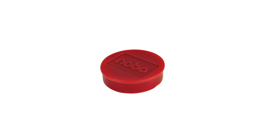 Nobo Magnet 32mm Red 10 Pieces