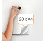 Magneet Nobo 38mm zwart 10 stuks