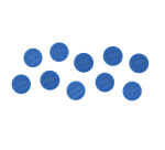 Magnet Nobo 32mm blau 10 Stück