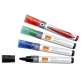 Whiteboardmarker Nobo Liquid ink schuin assorti 4mm 4st