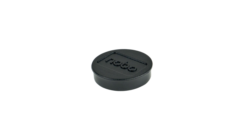 Aimant Nobo 32mm noir 10 pièces