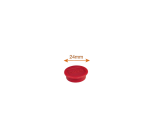 Nobo Magnet 24mm Red 10 Pieces
