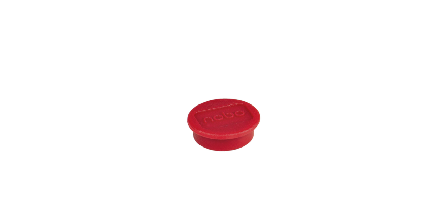 Nobo Magnet 24mm Red 10 Pieces