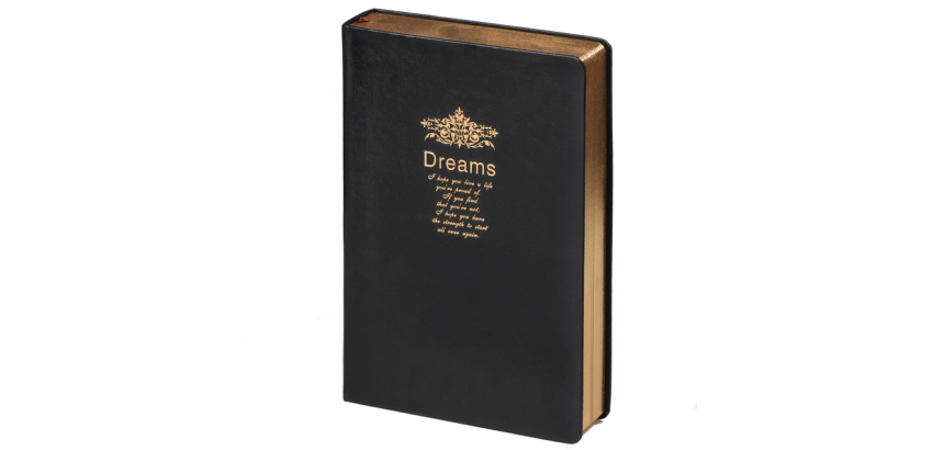 Carnet de notes Kalpa Dreams 214x145x40mm uni noir