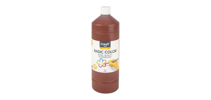 Gouache Creall Basic brun foncé 1000ml
