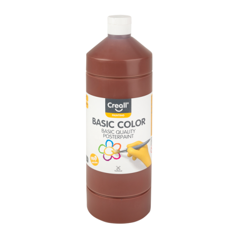 Gouache Creall Basic brun foncé 1000ml