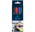 Marqueur permanent Schneider Maxx 133 biseauté 1-4mm assorti 4 pièces