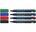 Marqueur permanent Schneider Maxx 133 biseauté 1-4mm assorti 4 pièces