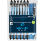 Stylo bille Schneider Slider Basic Extra Large noir avec 1 stylo bille Rave gratuit