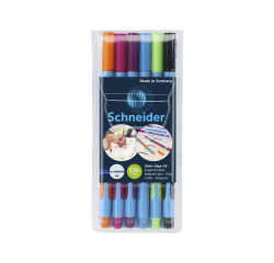 Stylo bille Schneider Slider Edge Extra Large étui de 6 couleurs