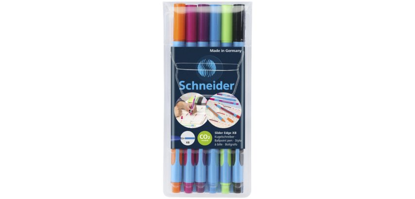 Schneider Slider Edge Extra Large Ballpoint Pen Set of 6 Colors