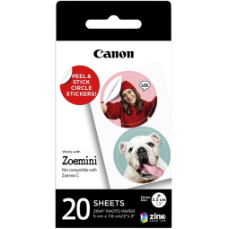 Papier photo Canon Zoemini ZP-2030-2C 20 feuilles