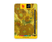 Crayon de couleur Bruynzeel Van Gogh Museum set 12 pièces assorti