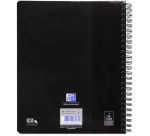 Oxford Kursblock A5+ liniert 17-fach perforiert 160 Seiten 80g schwarz