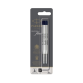 Recharge stylo bille Parker Quinkflow Medium noir blister 3 pièces