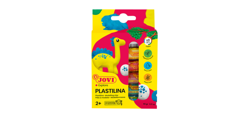 Jovi Plastakina Modelliermasse 15g Standardfarben