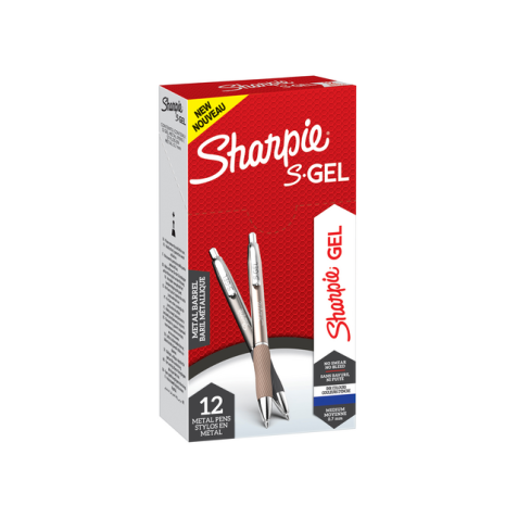 Gelschrijver Sharpie S-Gel Metal assorti blauwschrijvend