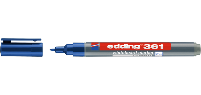 Whiteboard marker edding 361 bullet 1mm blue
