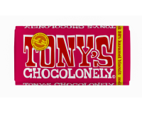 Chocolade Tony's Chocolonely melk karamel biscuit reep 180gr