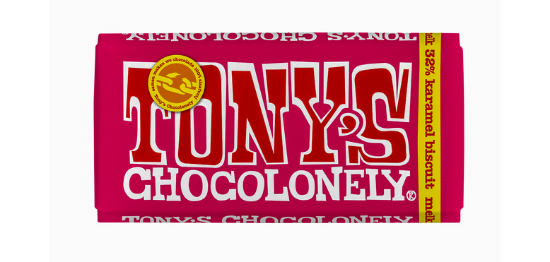 Tony's Chocolonely Milk Chocolate Caramel Biscuit 180g