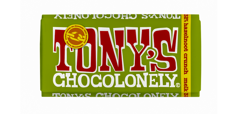 Tony's Chocolonely Milk Hazelnut Crunch Chocolate 180g