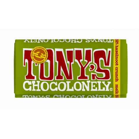 Chocolat Tonys Chocolonely Lait noisette crunch 180g