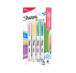 Sharpie S-note Highlighter Pack 4 Colors