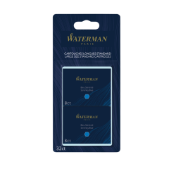 Inktpatroon Waterman internationaal Florida blauw blister à 10 stuks