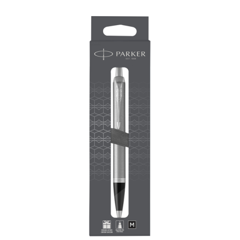 Balpen Parker IM stainless steel CT M blister à 1 stuk