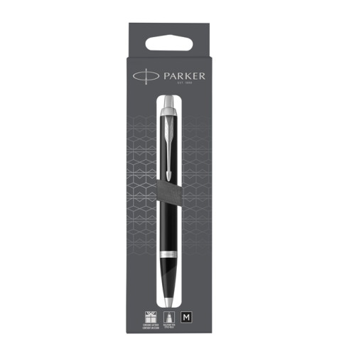 Balpen Parker IM matt black CT M blister à 1 stuk