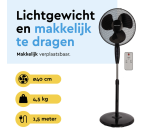 Ventilateur sur pied BRASQ avec télécommande Ø 40cm noir