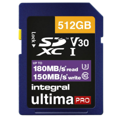 Integral carte mémoire 512 go insdx512g-180/150v30