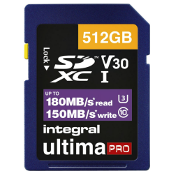 Carte mémoire Integral SDXC 512Go