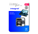 Geheugenkaart Integral microSDXC 64GB