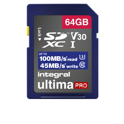 Carte mémoire Integral SDHC-XC 64Go