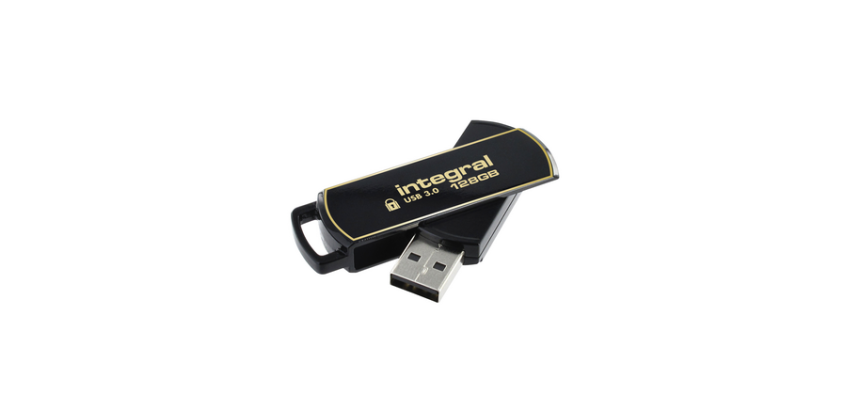 Clé USB 3.0 Integral Secure 360 USB-A 128Go noir