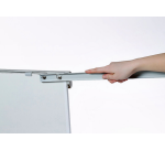 Chevalet mobile Dahle Team acier laqué blanc magnétique avec bras réglables