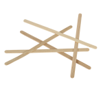 Roerstaafjes Biaretto hout 11cm 2000 stuks