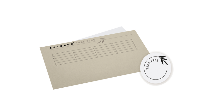 Djois-Mappe Tree-Free Folio gleiche Ränder 226g beige