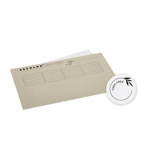 Vouwmap Djois Tree-Free folio gelijk 226gr beige