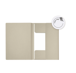 Dossiermap Djois Secolor Tree-Free folio 3 kleppen 226gr beige