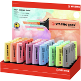 De_rotulador stabilo boss fluorescente 70 pastel expositor de 45 unidades colores surtidos