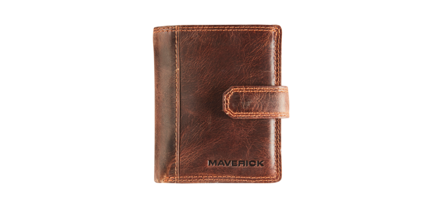 Kaarthouder Maverick The Origingal super compact RFID leer bruin