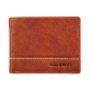 Porte-monnaie Maverick Rough Gear avec compartiment monnaie RFID cuir cognac