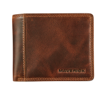 Maverick The Original Compact Geldbörse mit Münzfach RFID braunes Leder