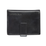 Porte-cartes Maverick All Black super compact RFID cuir noir