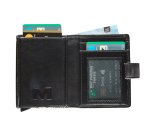 Kaarthouder Maverick All Black super compact RFID leer zwart